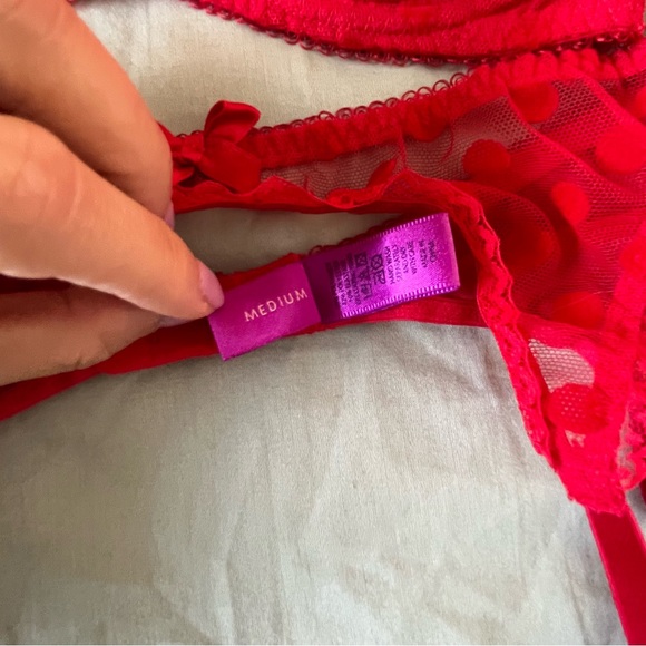 L' AGENT by Agent Provacateur NWOT - Rosalyn Set - Cherry Red - Picture 6 of 6